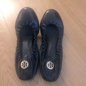 Navy Tory Burch Flats - size 7